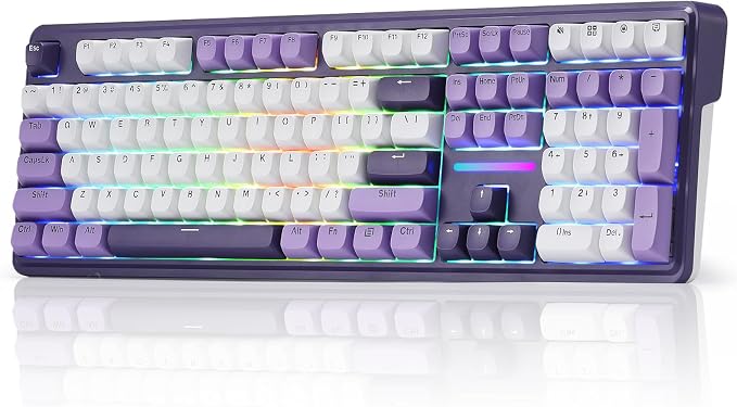 Redragon K745 PRO Wireless Gasket RGB Gaming Keyboard, 108 Keys Mechanical by REDRAGON