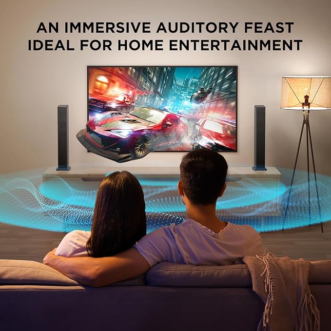 2.2ch 100W Sound Bar for Smart TV, 2-in-1 Detachable Bluetooth 5.3 Speaker - Image 5