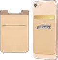 2 Pack Stick On Wallet Sleeve Cell Phone Dual Pocket Card Holder Double Pocket by OBVIS