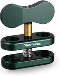 MINIFOCUS Aluminum 1" Ball Clamp Mount, Double Socket Arm, 360° Spring Clip by MINIFOCUS
