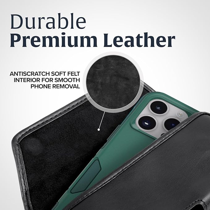 Turtleback Belt Holder for iPhone 16 Pro Max, 15 Pro Max, 14 Pro Max -Medium- - Image 5