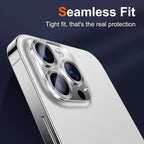 UniqueMe Compatible with iPhone 12 Pro Max 6.7" Camera Lens Protector Tempered - Image 7