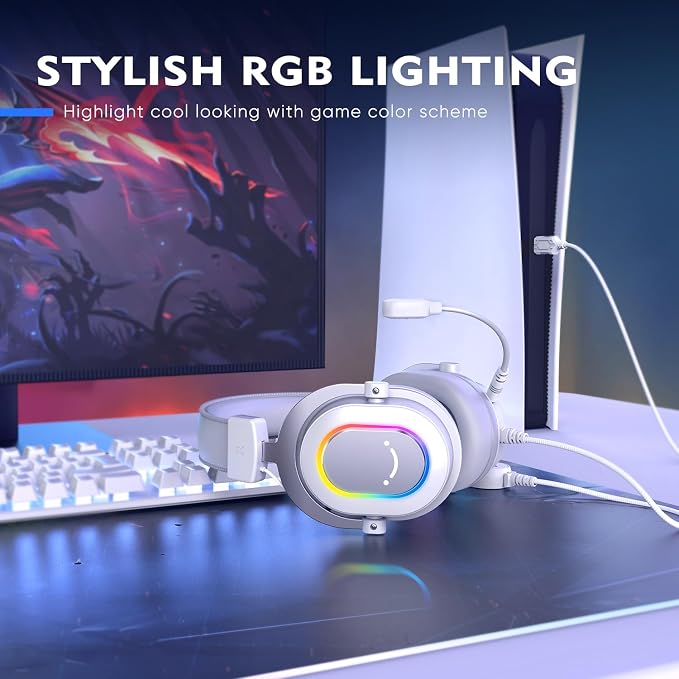 FIFINE USB Gaming Headset, PC Headphones Wired - Image 7
