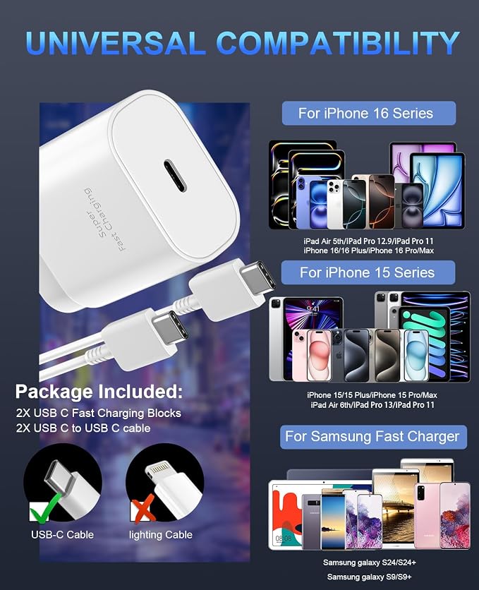 iPhone 16 15 Charger Fast Charging, 30W USB C iPhone 16 15 Pro Max Charger - Image 5