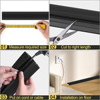 MYFAMIREA 10FT Floor Cord Cover Heavy Duty Cable Cover Protector 3 Channels - Image 5