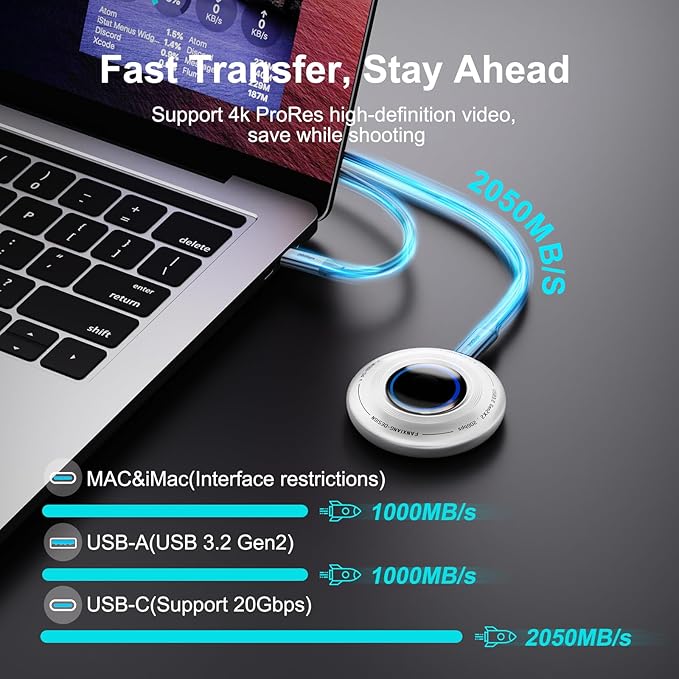 FP108 2TB Magnetic Portable SSD, External Solid State Drives - Image 4