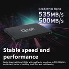 DATO 512GB SSD 2.5" SATA III Internal Solid State Drive, 3D NAND, SLC Cache - Image 3