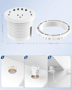 Jgstkcity 65W USB-C Hidden Desktop Power Grommet: 1 AC Outlet, 8 USB Charging - Image 5