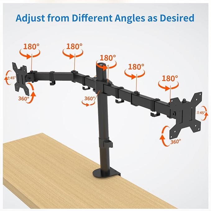 H&C Dual Monitor Mount, Monitor Arm - Image 9