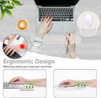 MOSISO Wrist Rest Support for Mouse Pad&Keyboard Set, Circle Curved Ergonomic - Image 3