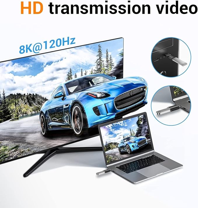 Temdan USB to USB C Adapter, Car Charger OTG Converter Compatible - Image 6