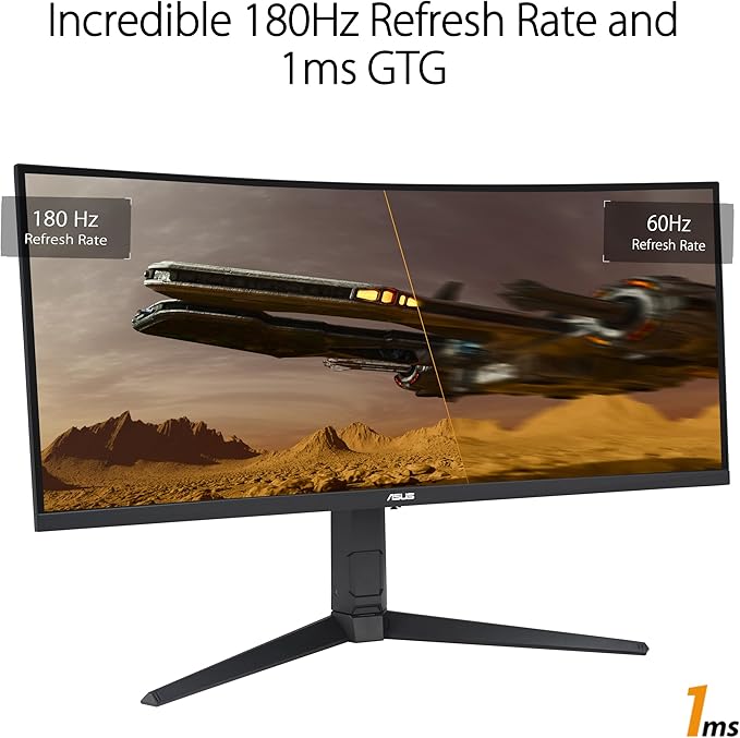 ASUS TUF Gaming 34” 1440P 1500R Curved Monitor - Image 3