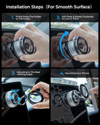 DIMONCOAT 2025 Upgraded 360° Rotation Vacuum Magnetic Phone Holder - Image 7