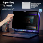 Privacy Screen Protector for MacBook Pro 14 Inch, Easy On/Off Removable Anti - Image 5