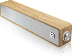 MICA Computer Speakers, Wired Computer Sound Bar, Wooden Mini Soundbar by MICAPRODUCED