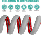 Floor Cord Cover Cavity 0.8"x0.37" Self Adhesive Cord Hider, 3.3FT Low Profile - Image 3