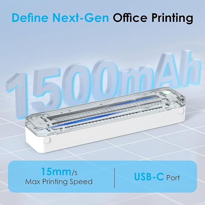 Portable Thermal Printer, Home Use, Office&School – Supports 8.5" x 11" US - Image 5