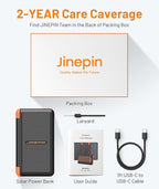 Power Bank Solar Charger 46800mAh Built in 4 Cables 3 Foldable Solar Panels - Image 8