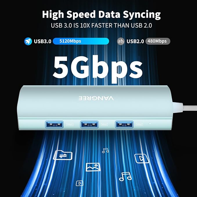 USB C to USB C Hub 10Gbps, 3 USB 3.2 Gen 2 Ports, 4K@60Hz HDMI, 100W PD - Image 8