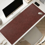 Leather Desk pad for Computer and laptops, Large Mouse pad and Keyboard mat by Metuihandmadehomedecoration