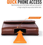 Hengwin Genuine Leather Cell Phone Holster Belt Case - Image 4