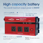 2000w 12v Car Power Inverters for Vehicles Truck - Image 2