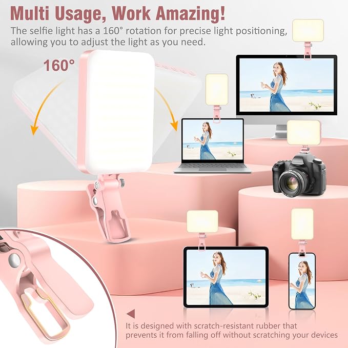 60 LED Portable Selfie Light Video Conference Lighting - Image 2