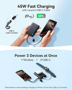 INIU for MagSafe Portable Charger, Qi2 Certified, Slimmest 45W 10000mAh - Image 4