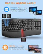 EDJO Ergonomic Wireless Keyboard - Image 7