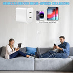 iPhone Charger, Dual Port USB C iPhone Charger Fast Charging Block, Super Fast - Image 7