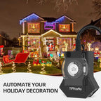 Outdoor Timer Outlet Waterproof, 24 Hour Mechanical Light Timer Outdoor - Image 6