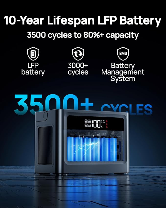 DaranEner 576Wh Solar Generator 600W, Portable Power Station - Image 7