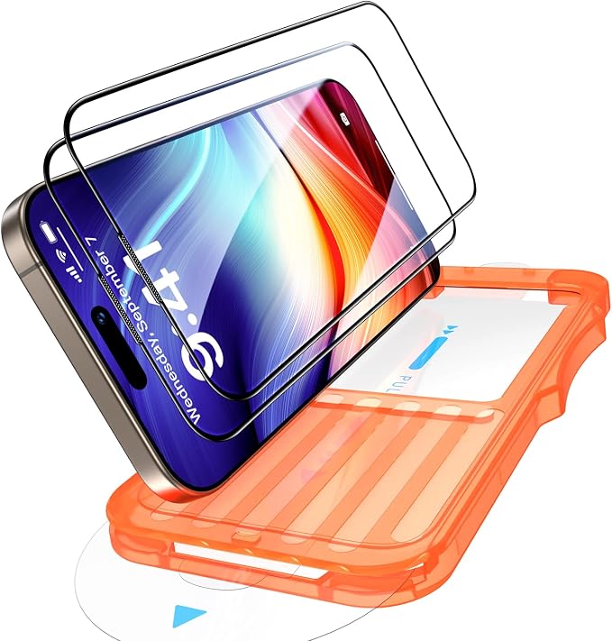 Uyiton UnBreak-Glass for iPhone 15 Pro Max Screen Protector, Scratch-Resistant by Uyiton