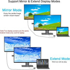 USB C to HDMI VGA Adapter, USB Type C to VGA HDMI Thunderbolt 3 VGA Adapter - Image 4