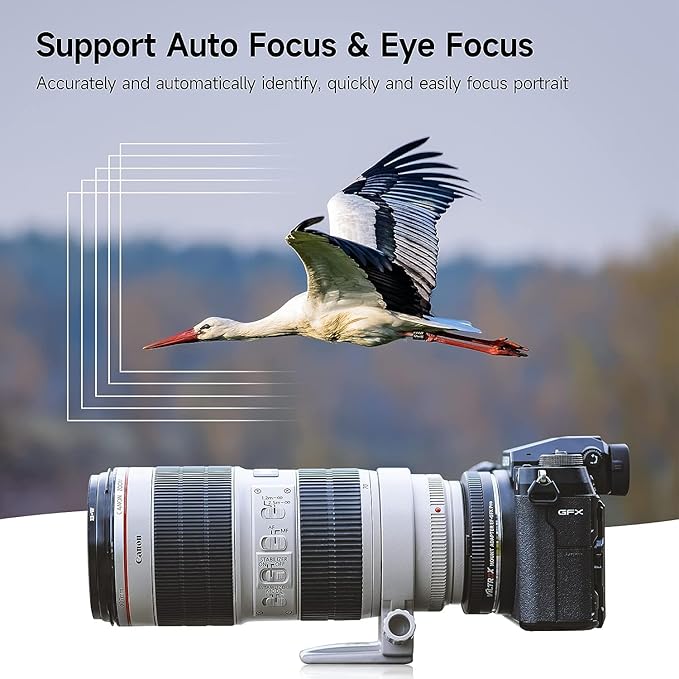 VILTROX EF-GFX Pro Lens Adapter EF Mount to GFX Mount Lens Adapter Converter - Image 5