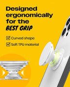 Solid Color Button Phone Grip – Minimalist Design, Durable and Lightweight - Image 3