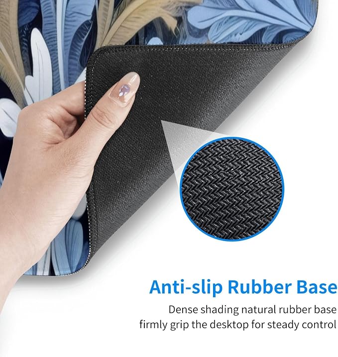 Gaming Mouse Pad, Large Non-Slip Rubber Base Mousepad, Keyboard Mouse Mat - Image 7