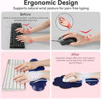 Cloud Wrist Rest for Computer Keyboard, 4-in-1 Memory Foam Leather Cloud - Image 4