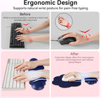 Cloud Wrist Rest for Computer Keyboard, 4-in-1 Memory Foam Leather Cloud - Image 4