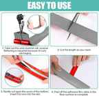 Floor Cord Cover Cavity 0.8"x0.37" Self Adhesive Cord Hider, 10FT Low Profile - Image 8