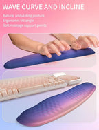 Hokafenle 2in1 Combination, Wave Keyboard Wrist Rest and Ergonomic Curvature - Image 2