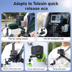 TELESIN° S2 Quick Release Clamp Bike Mount Motorcycle Handlebar Holder - Image 3