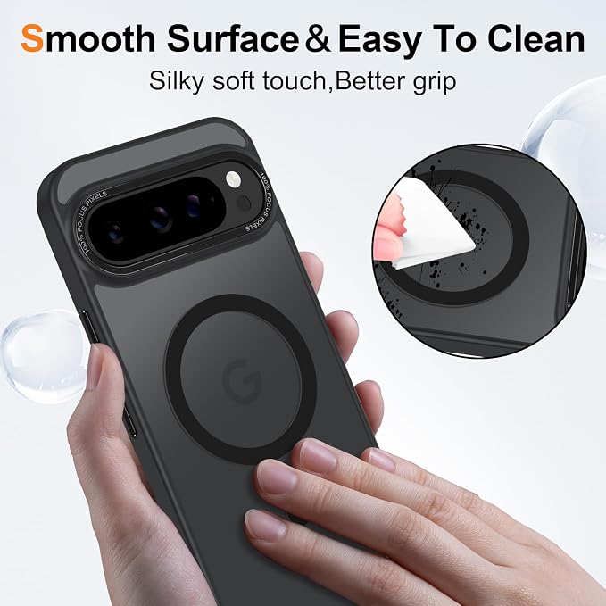 Magnetic for Google Pixel 9 Pro XL Case, Shockproof Slim Translucent Matte - Image 5