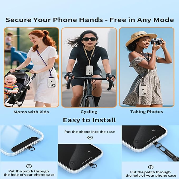 3 in 1 Adjustable Universal Anti-lost Cell Phone Lanyard, Detachable Cell phone - Image 4