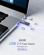 64GB USB 3.0 Flash Drive, Slim Thumb Drive Portable Pen Drive - Image 3