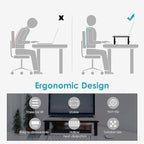 LOTEYIKE TV/Monitor Riser Desktop Stand, Flat Screen, Sturdy Metal Laptop - Image 4