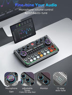 SINWE Podcast Equipment Bundle, Audio Interface - Image 4