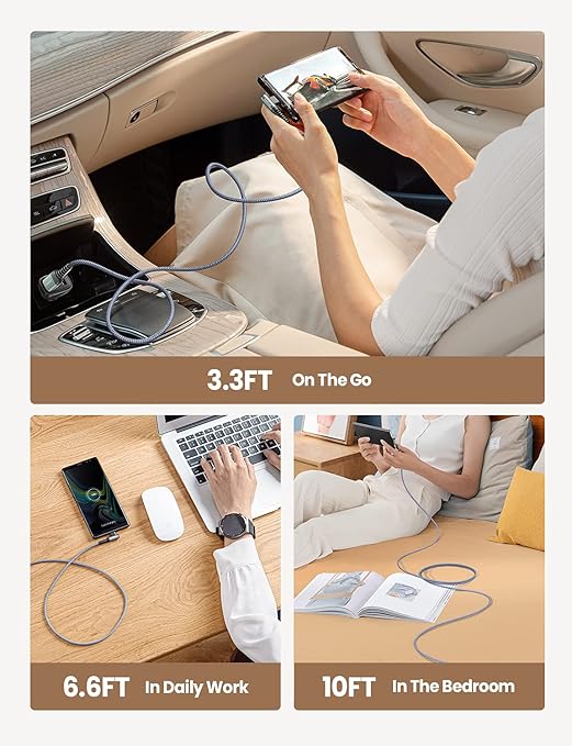 AINOPE USB C Charging Cable 3.1A Fast Charging Right Angle USB Type C Cable - Image 7