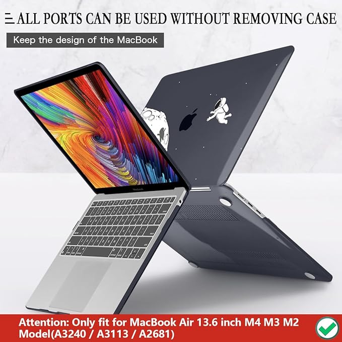 CISSOOK Case Compatible with MacBook Air 13.6 Inch 2022 2024 2025 Release Model - Image 5