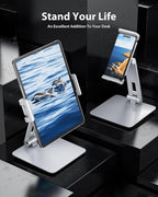 Maxonar Tablet Stand for Desk, 360° Adjustable Aluminum Alloy Swivel iPad - Image 2